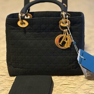 Dior Black nylon mini tote bag